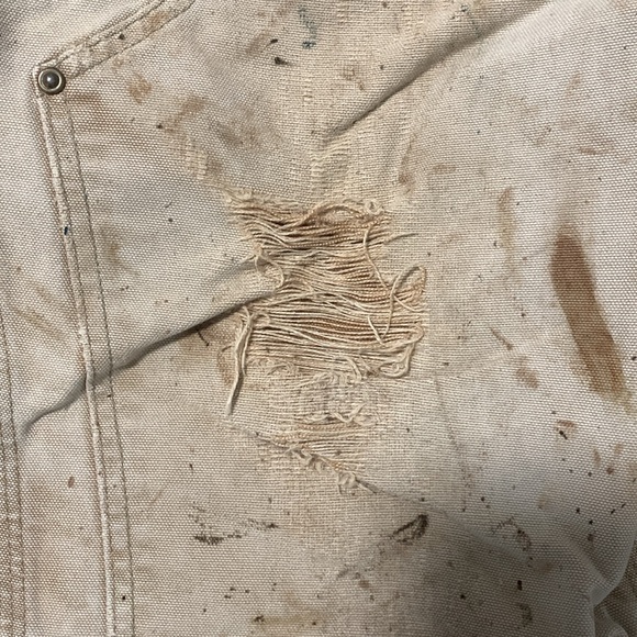 34x30 Carhartt Work Worn Perfectly Thrashed Pants - Picture 12 of 12